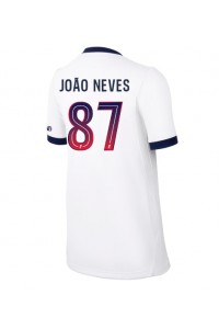 Paris Saint-Germain Joao Neves #87 Jalkapallovaatteet Naisten Vieraspaita 2026-27 Lyhythihainen